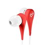 Fones de ouvido estilo micro energy sistem 1+ vermelho - ouvido - microfone - controle de voz - cabo plano