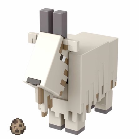 Figura de cabra minecraft mattel com acessórios de portal