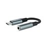 Tipo de cabo adaptador USB AC Jack 3,5 mm Nanocabo 0,11 m - Macho - Fêmea - Cinza