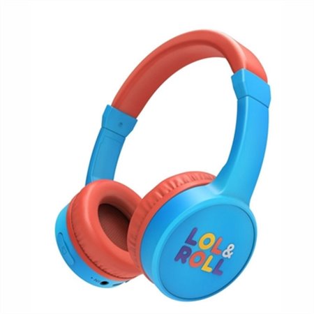 Fones de ouvido supraurais micro energy sistem lol&roll pop azul - bt 5.1 - conector de 3,5 mm - multiplataforma