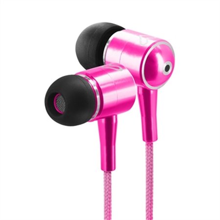 Fones de ouvido energy sistem urban 2 magenta in ear - liga de alumínio - ímã de neodímio - peso leve