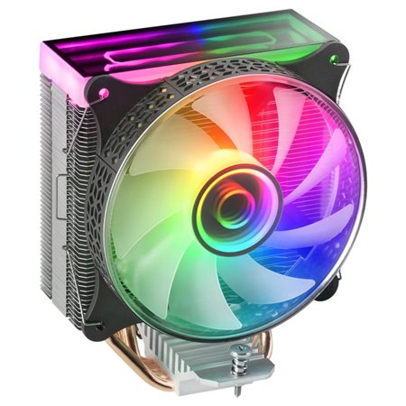 ventoinha do dissipador de calor mars gaming mcpu cpu - vr 120mm argb preto