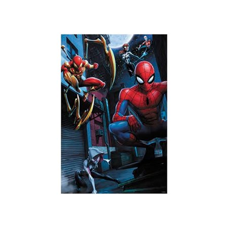 Quebra-cabeça lenticular prime 3d marvel spiderman novo universo 200 peças