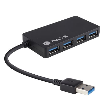 hub ngs ihub 3.0 - 4 portas usb - usb 3.0 - preto