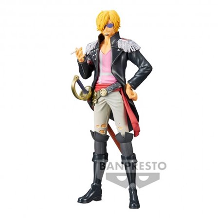 Figura banpresto uma peça dxf the grandline men red sanji vol. 4