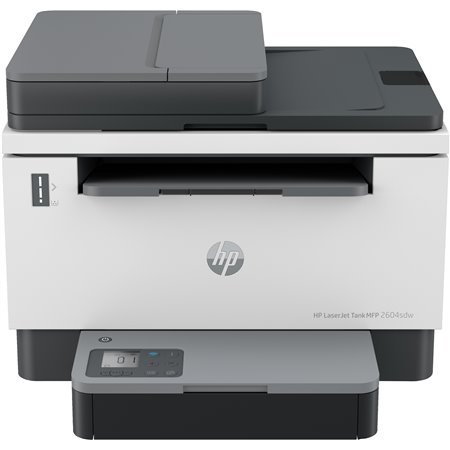 Tanque multifuncional laser hp monocromático laserjet 2604sdw a4 - 23ppm - usb - rede - wi-fi - impressão duplex - adf 40 folhas