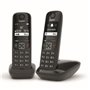 Telefone sem fio preto Gigaset AS690 Duo