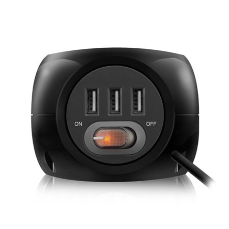 Ewent ew3938 3 portas usb régua de energia hub usb de mesa