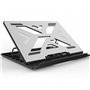 Suporte - base de resfriamento conceptronic para laptops de até 15,6 polegadas de alumínio cinza