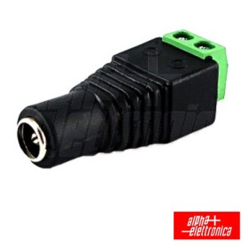 Ficha Alimentação Dc Macho 5.5X2.1Mm Ligação Parafuso