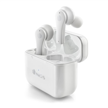 Fones de ouvido sem fio ngs artica bloom branco bluetooth 5.1 + estojo de carregamento