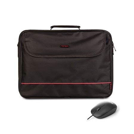 Kit maleta ngs bureau para laptops de 16 polegadas + mouse óptico sem fio