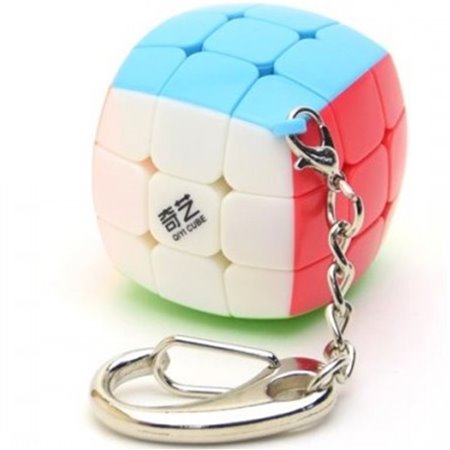 Cubo de Rubik qiyi mini chaveiro 3,5cm 3x3 sem adesivo