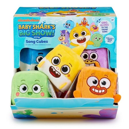 Pequenos peluches com sons wowwee baby shark 12 unidades