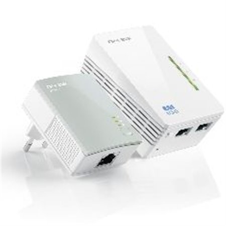 Pacote 1 adaptador de rede wi-fi +1 powerline normal de 500mbps powerline tp - link
