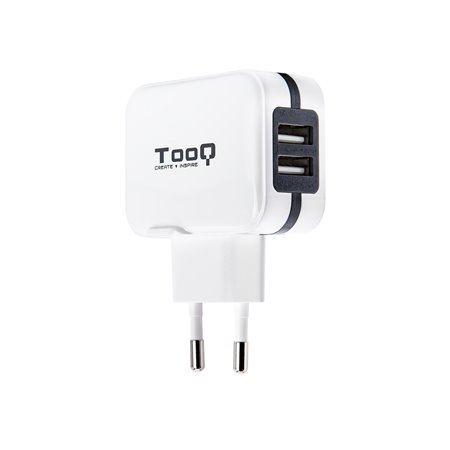 Carregador de parede USB tooq tqwc - 11s02wt 2xusb 3.4 branco