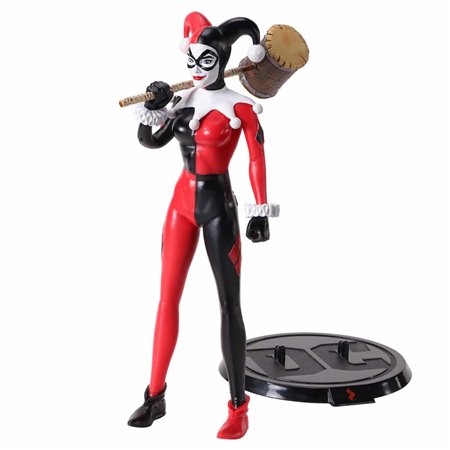 Figura a coleção nobre bendyfigs dc comics harley quinn