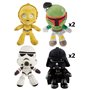 Brinquedos de pelúcia sortidos de star wars matel 20 cm 6 unidades