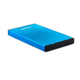 Caixa externa tooq tqe - 2527bl para hdd 2,5 polegadas 9,5 mm sata 3 usb 3.0 - 3.1 azul