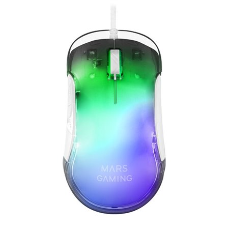 Mouse mouse mars gaming mmgloww óptico usb 7 botões 12800dpi rgb