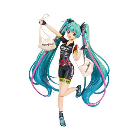 Figura banpresto hatsune miku corrida crônica corrida miku 2019 equipe ukyo torcendo