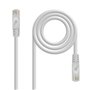 Patch cord de cabo de rede lszh - utp cat.6a rj45 nanocable 5m cinza