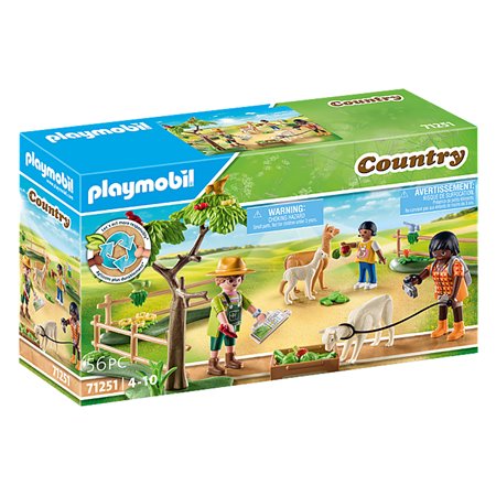 Passeio campestre Playmobil com alpaca