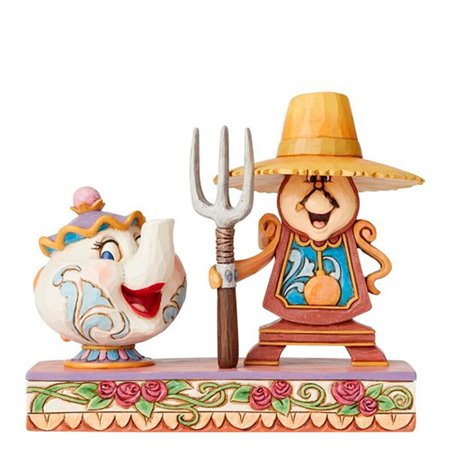 Figura enesco disney din don e mrs potts (cogsworth e mrs potts)