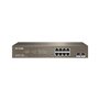 Switch 10 portas ip - com 8 portas ethernet gigabit 2 portas sfp