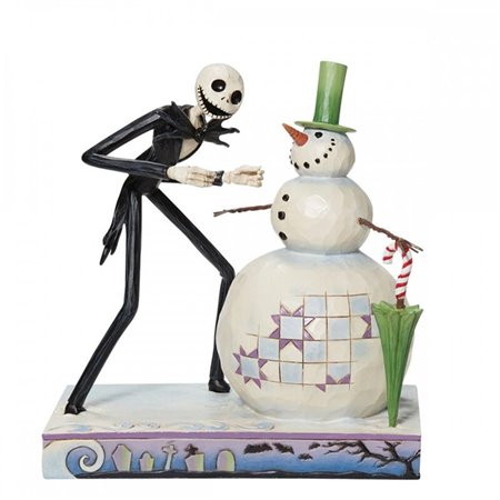 Figura enesco disney pesadelo antes do natal jack descobrindo o boneco de neve