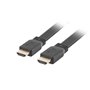 Lanberg cabo HDMI macho - macho v2.0 4k plano 1m preto