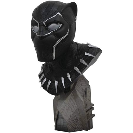 Figura coleção de diamantes Marvel Comics busto pantera negra escala 1 - 2