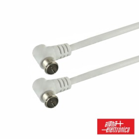 Cabo C/ Ficha F Macho 90º / Ficha F Macho 90º 2M Polybag