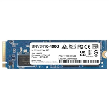 Disco rígido interno ssd synology snv3410 - 400g 400gb m.2 nvme pci express 3.0