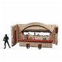 Conjunto nevarro cantina + figura hasbro 9 -5 cm death trooper the mandalorian star wars vintage f39025