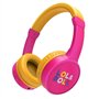 Fones de ouvido supraurais micro energy sistem lol&roll pop rosa - bt 5.1 - conector de 3,5 mm - multiplataforma