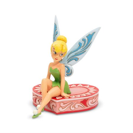 Figura enesco disney peter pan sentado tinkerbell