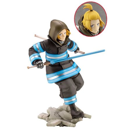 Figura kotobukiya fire force arthur boyle edição bônus 20 cm