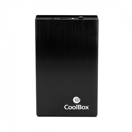 Caixa de disco rígido HDD de 3,5 polegadas Coolbox sca - 3533 usb3.0 alumínio preto