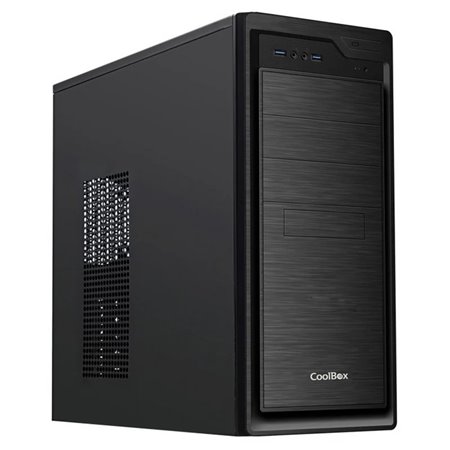 Gabinete de computador desktop Coolbox f800 atx usb 3.0 + fonte de alimentação básica de 500 W