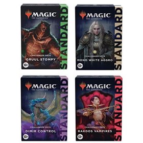 Caixa de reforço de jogo de cartas Wizard of the Coast Magic The Meeting Challenger Deck Display Stand 2022 8 Display Stand Ingl