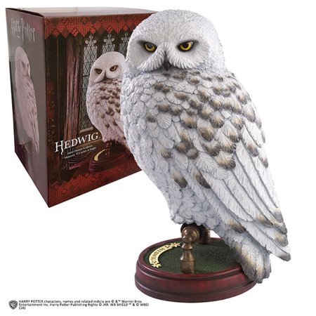 Figura a coleção nobre harry potter criaturas mágicas estátua resina hedwig 24 cm