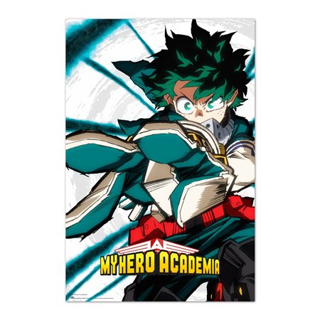 Pôster meu herói academia izuku midoriya