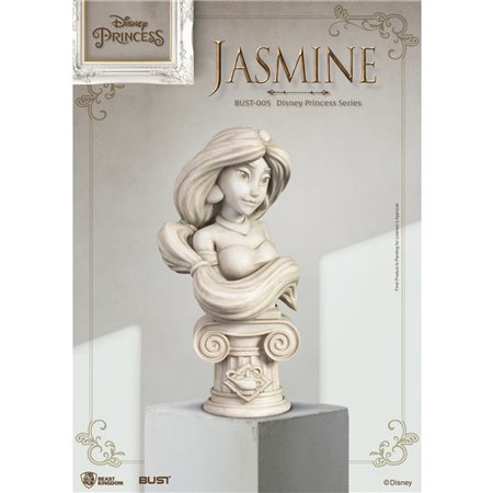 Figura busto besta reino disney aladdin jasmine