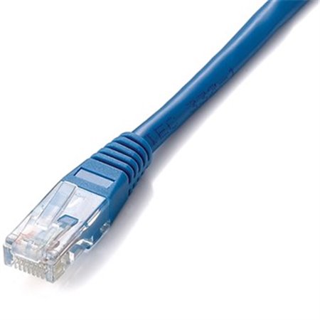 Patch cord de cabo vermelho rj45 u - utp cat6 10m azul