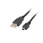 Lanberg usb 2.0 cabo macho - mini usb macho ferrite 1,8m preto