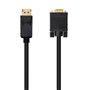 Displayport para cabo vga nanocabo 2m preto - macho - macho