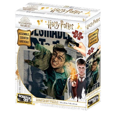 Scratch puzzle harry potter pôsteres queria 500 peças