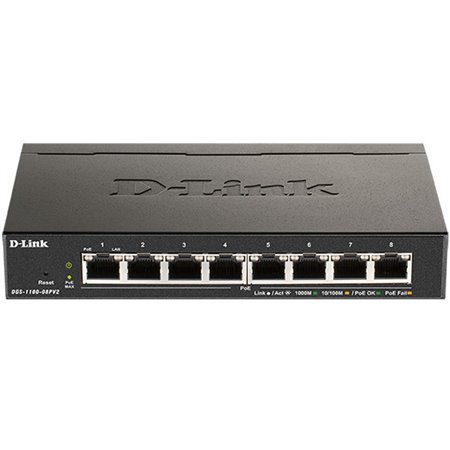 Switch d - link 8 portas gerenciáveis easysmart poe 64w