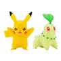 Pack de 2 figuras jazwares pokemon battle chikorita & pikachu n.9 5 cm